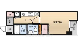 サンフローラ三条大宮【1階】の間取り