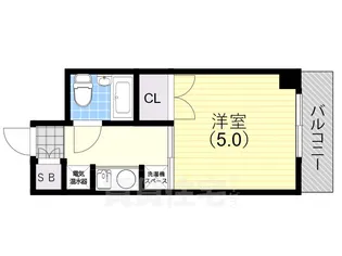 1Kの間取り画像