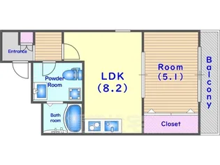More五条2【5階】の間取り