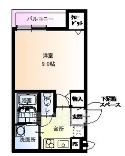 フジパレス駒川中野2番館【1階】の間取り