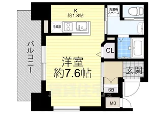 プレサンス心斎橋ラヴィ【3階】の間取り