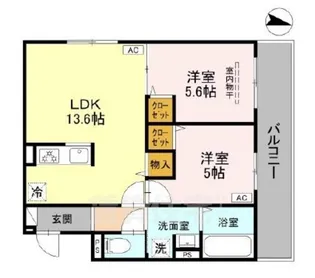 TORISIA殿城【3階】の間取り