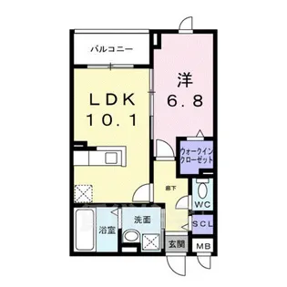 アーバンコート堀川西【3階】の間取り