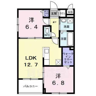 アーバンコート堀川西【3階】の間取り