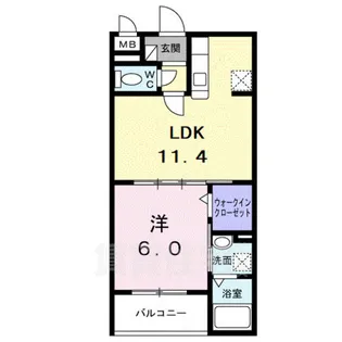 アーバンコート堀川西【1階】の間取り
