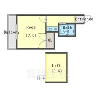 パヴィオンドラレーヌ【2階】の間取り