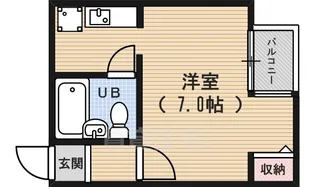 CASA聚楽【5階】の間取り