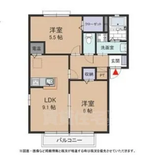 cross road blue【2階】の間取り