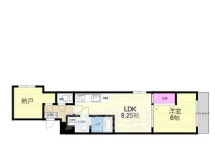 Sフラット円町【1階】の間取り