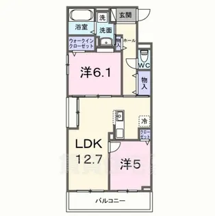 スイート滝ノ水【2階】の間取り