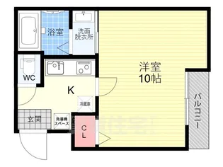 「EN西ノ京二条」【2階】の間取り