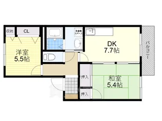 サンシャイン高円【1階】の間取り
