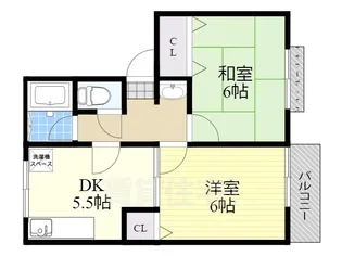 ハイツパティオ【202号室】の間取り