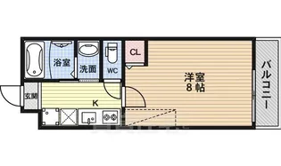 アークリード下天神【3階】の間取り
