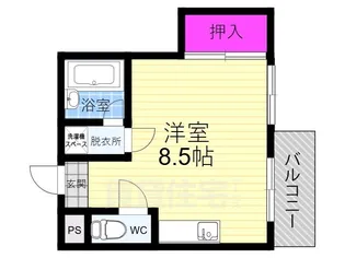 パル御陵【1階】の間取り