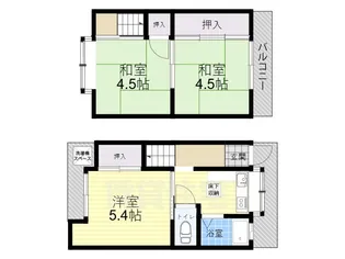 兵庫県伊丹市船原2丁目【一戸建】の間取り