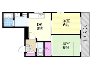 塚本モリビル【4A号室】の間取り