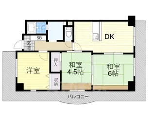エルベ平野【4階】の間取り