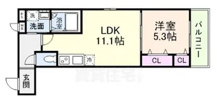 兵庫県西宮市青木町【アパート】の間取り