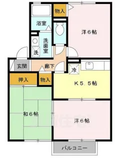 ヴァンコリーヌ【2階】の間取り