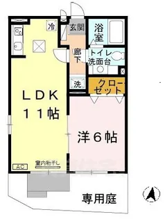 ラーゼンヴィラ 2棟【1階】の間取り