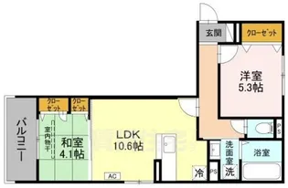 ヴェルデ天城【2階】の間取り