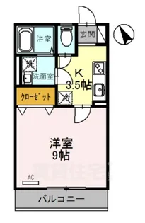 ブルージュ3【1階】の間取り