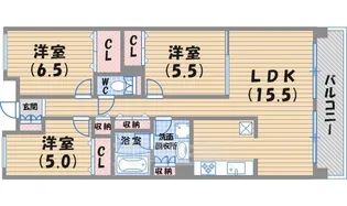 甲子園三番町ハイツ【1階】の間取り