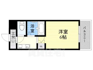 1Kの間取り画像