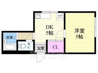 エクセル古門前【2階】の間取り
