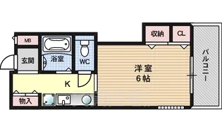 1Kの間取り画像