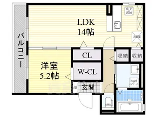 エリチェ青山【3階】の間取り
