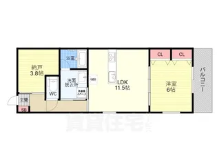 Roa Higashiyama【4階】の間取り