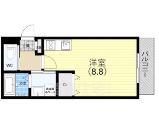 ジーメゾン妙法寺【3階】の間取り