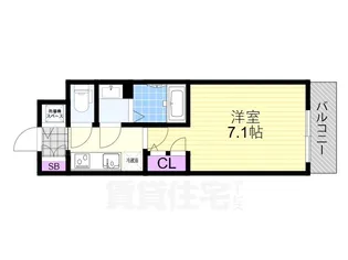 S-RESIDENCE大和田aline【4階】の間取り
