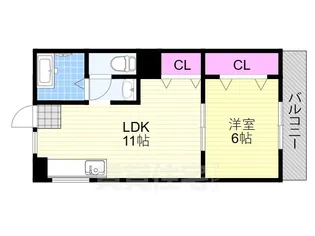 サニープレイス塚本【2階】の間取り