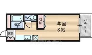 ジオコート桂【102号室】の間取り