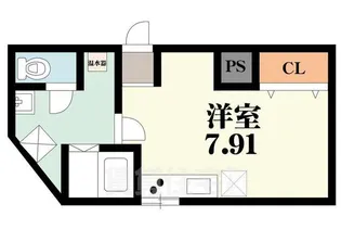 オリエントシティ姫島【1階】の間取り