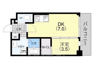 SDグランツ三宮イーストフロント【502号室】の間取り