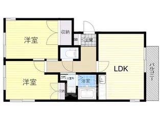 グローリー桂【3階】の間取り