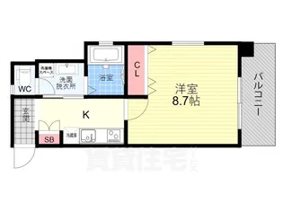 ベラジオ西陣聚楽【4階】の間取り
