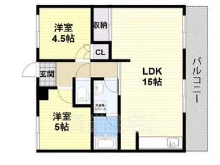 ファミール葛本【5階】の間取り