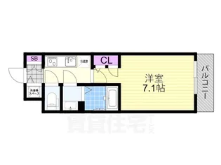 S-RESIDENCE大和田aline【14階】の間取り