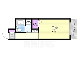 十三ホワイティ【4階】の間取り