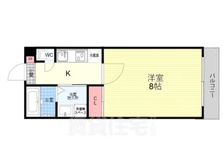 ブリリアコート龍谷大前【2階】の間取り