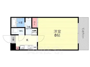 ブリリアコート龍谷大前【5階】の間取り