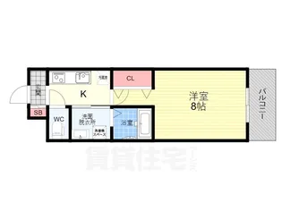 EXCEED御所北【3階】の間取り