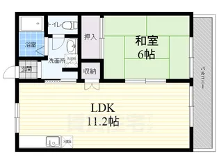 ハイツセルリアン【1階】の間取り