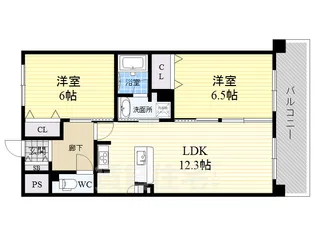 エステムコート十三本町【12階】の間取り