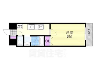 プルス塚本トゥレ【6階】の間取り